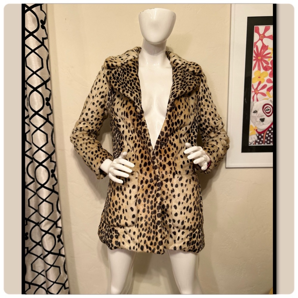 Guess leopard print coat - Picture 3 of 11